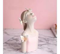 Vaso da ragazza in resina con farfalla per fiori, decorazione moderna per la casa, soggiorno, ufficio, regalo