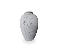 Vaso da Tavolo Portafiori in Travertino Naturale Italian Table Vase H.35 cm