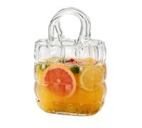 Vaso dal design della borsa | Vaso in vetro trasparente per accessori per la casa come decorazione da tavolo, vaso originale | per sala da pranzo, corridoio, matrimonio, feste, libreria, posto di