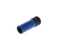 Vaso de impacto 1/2", con casquillo de protección, forma larga 17 mm