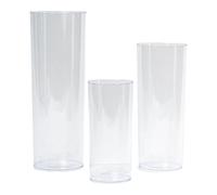 Vaso Decor Trasparente Plexy S/3 Composizioni Floreali
