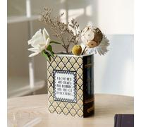 Vaso decorativo a forma di libro, vaso per centrotavola da soggiorno