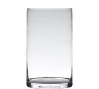 Vaso Decorativo Cilindro H. 20Cm D. 15Cm Trasparente Rotondo Vetro Hakbijl