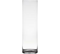 Vaso Decorativo Cilindro H. 50Cm D. 15Cm Trasparente Rotondo Vetro Hakbijl