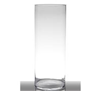 Vaso Decorativo Cilindro Luna H. 50Cm D. 19Cm Trasparente Rotondo Vetro Hakbijl