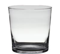 Vaso Decorativo Conico Rotondo H. 19Cm D. 19Cm Trasparente In Vetro