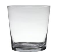 Vaso Decorativo Conico Rotondo H. 29Cm D. 29Cm Trasparente In Vetro Hakbijl