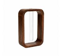 Vaso Decorativo da Interno in Legno e Cristallo Moderno per Scrivania