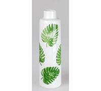 Vaso Decorativo Foglie Bianco Con Verde Disegno H.40cm (D) . CM FORMANO Wa