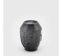 Vaso Decorativo Forma Del Volto H23 Verde Scuro