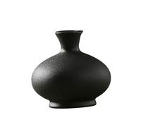 Vaso decorativo in ceramica, vaso nero decorativo per scrivania da