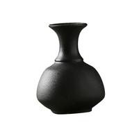 Vaso decorativo in ceramica, vaso nero decorativo per scrivania da
