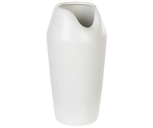 Vaso Decorativo in gres porcellanato Bianco Forma Irregolare 12 x 33 cm Apamea