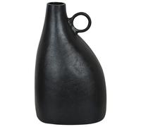 Vaso decorativo in metallo alluminio nero 36 cm Narbada