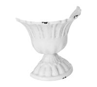 Vaso Decorativo Metà, Ferro Bianco, Stile Rustico, per Casa e Scuola | Oggetto Ornamentale per Disegno Fai e Pittura a Olio, Design Vintage, Forma Metà Vaso