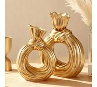 Vaso decorativo moderno e minimalista in resina, adatto per arredare il soggiorno, il mobile TV, la scrivania dell'ufficio e come regalo per fidanzate e amiche (non fotografare se la dimensione non è