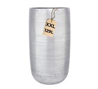 Vaso Decorazione Wohnaccessoire Argento Alluminio 81cm Moderno Fatto Camera Edle