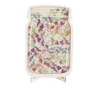 Vaso delle ricompense, vasi delle ricompense per la classe per la gestione del comportamento, vaso in legno e acrilico per il rinforzo positivo con accessori per uso domestico e (Pupazzo di neve di