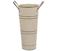 Vaso D'epoca Fiori in Metallo Secchi Di Contenitore Per Composizioni Floreali