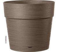 VASO DEROMA SAVE TONDO CAMEL IN PLASTICA RICICLATA - CARAMELLO