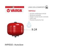 VASO D'ESPANSIONE ROSSO IDROVAREM CE VERTICALE AUTOCLAVE -10 +99° MADE IN ITALY