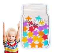 Vaso di classe, 25 vasi di di classe, strumento di gestione della classe per il bambino, di Star Jar con base in legno a piedi per premiare i comportamenti p