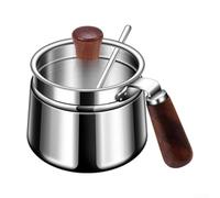 Vaso di condimento dell'acciaio inossidabile facendo uso del materiale del grado 316 con il coperchio di legno della noce per la prestazione affidabile
