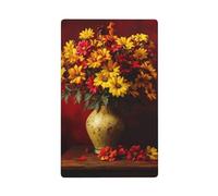 Vaso di crisantemi singolo Toggle Blank Wall Plate Copertura interruttore luce decorativo 1 banda per cucina camera bagno Dimensioni 11,4 x 7 cm