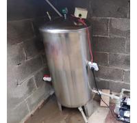 Vaso di espansione 304 Serbatoio A Pressione Per L'acqua In Acciaio Inox Serbatoio A Pressione Per Pompa Da Pozzo Con Kit Di Montaggio Verticale Serbatoi Di Stoccaggio 'acqua Pressurizzati(100L/26.4 G