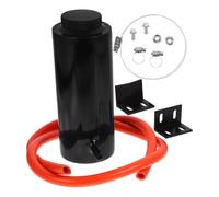 Vaso di espansione auto 800 ml in alluminio e plastica nero | 1 set con tappo a chiusura ermetica, riduce perdite del liquido refrigerante, montaggio semplice per auto