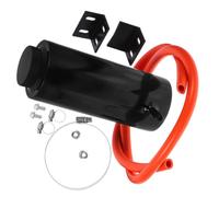 Vaso di espansione auto 800 ml nero in alluminio e plastica 1 set | Tappo a chiusura ermetica, perdite del liquido refrigerante, facile da montare, struttura robusta e affidabile