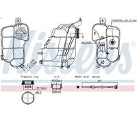 Vaso di espansione, liquido di raffreddamento NISSENS 996318 per V60 I 2 2014-