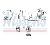 Vaso di espansione, liquido di raffreddamento NISSENS 996357 per 7 2 2015-2019