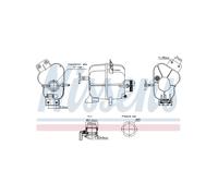 Vaso di Espansione Liquido Refrigerante NISSENS Per Chevrolet Spark 42657459