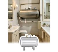 Vaso di Espansione Serbatoio Orizzontale a Pressione d'Acqua per Bagno, Contenitore di Alimentazione Senza Torre in Acciaio Inossidabile, Vescica di Espansione(135x65cm/300L/79.3gal)