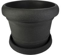 Vaso Di Fiori Palermo Con Sottovaso Marcella In Antracite