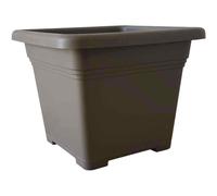 Vaso Di Fiori QUADRO 40x40x31,5cm Taupe Quadrato Con Fori Per Piante Nuovo