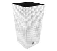 Vaso di fiori Rato 91,5 litri con inserto 40 x 40 x 75 cm in colore bianco.