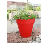 Vaso di fiori Soleilla RIVIERA - Rotondo - Ø 39,2 x 35,8 cm - Rosso