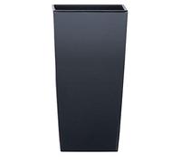 Vaso di fiori Urbi alto 49 litri, plastica, 32,5 x 32,5 x 61 cm Antracite