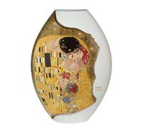 Vaso Di Gustav Klimt Il Bacio H. 46cm In Porcellana Goebel