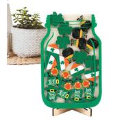 Vaso di in legno | Irish Shamrock Incentive Jar - Strumento di gestione della classe Formazione ricompense di ricompensa Jar comportamentale Jar Jar per bambini
