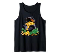 Vaso di Monete d'oro Trifoglio San Patrizio Fortunato Donne Uomini Canotta