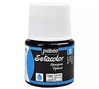 Vaso di pittura tessile Pébéo - Setacolor NERO 45 ml