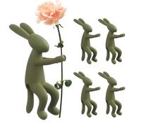 Vaso di propagazione a tema coniglio, supporto decorativo per piante, strumento rampicante per piante in vaso con supporto, compagni di piante per piante d'appartamento, orchidee, bonsai, davanzale