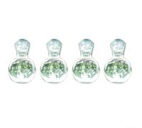 Vaso di propagazione salvaspazio a forma di bulbo con ventose e ganci per finestre e superfici lisce per coltivare piante da talee (4 set)