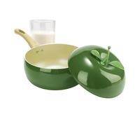 Vaso di salsa con coperchio, padella con coperchio | Festa a fondo spesso a forma di frutta,Vassoio di induzione antiaderente, strumento di cottura multiuso per pasta, zuppa, spaghetti