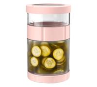 Vaso Di Sottaceti | Vaso Orologio Per Sottaceti - Vaso Di Vetro Reversibile Coperchio In Silicone Larga Antiscivolo Per Fermentati Dolci Yogurt Miele Preparazione Di Pasti