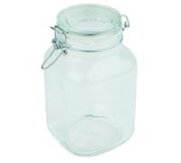 Vaso di stoccaggio APS con coperchio a cerniera ermetico, contenitore di stoccaggio, vaso di stoccaggio, vaso a cauzione da 2 litri, vaso di stoccaggio 12 x 12 cm e alto 22 cm