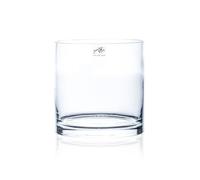 Vaso di Vetro CYLI da Tavolo per Fiori, Cilindro, Altezza e Diametro: 15 cm, 1 Pezzo